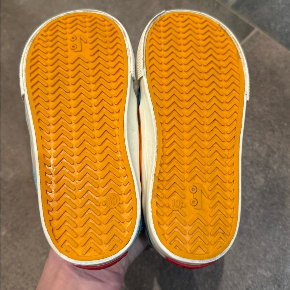 Kids Blue Mesh Velcro Sneakers - Picture 7 of 8